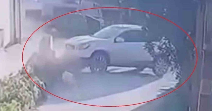 Hatay’da motosiklet sürücüsünün öldüğü kaza anı kamerada