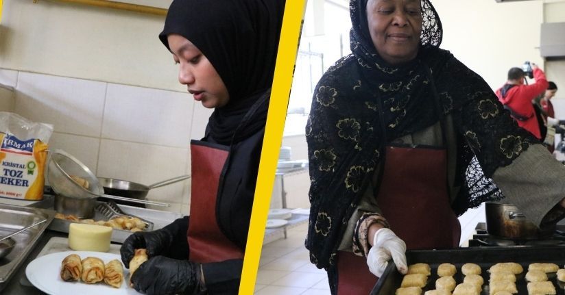 Bolu’da kardeşlik sofrası; 5 ülkenin bayram tatlıları aynı mutfakta