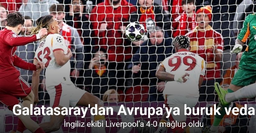Galatasaray'dan Avrupa'ya buruk veda