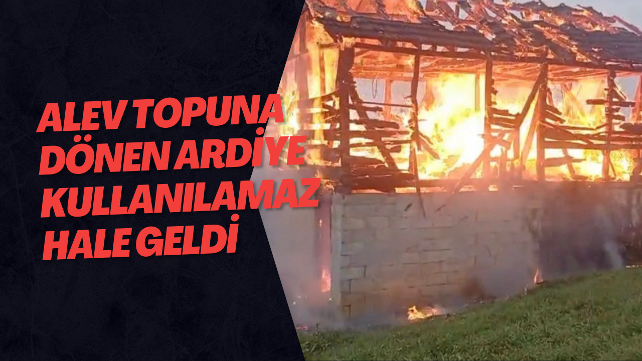 Alev Topuna Dönen Ardiye Kullanılamaz Hale Geldi