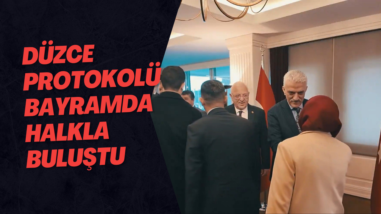 Düzce Protokolü Bayramda Halkla Buluştu