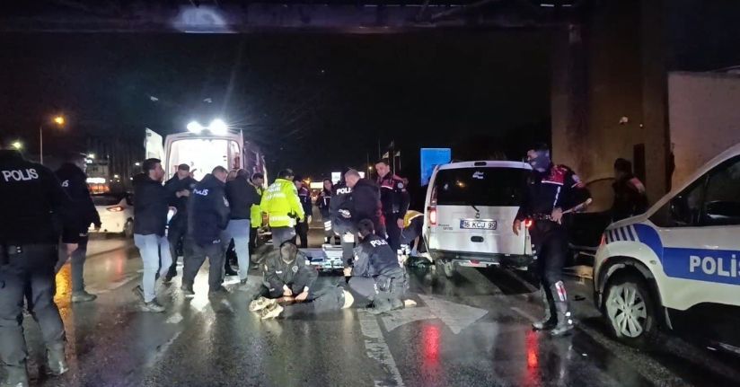 Şiddet uyguladığı kadını öldürüp, polise tabanca doğrultan şüpheli vurularak yakalandı