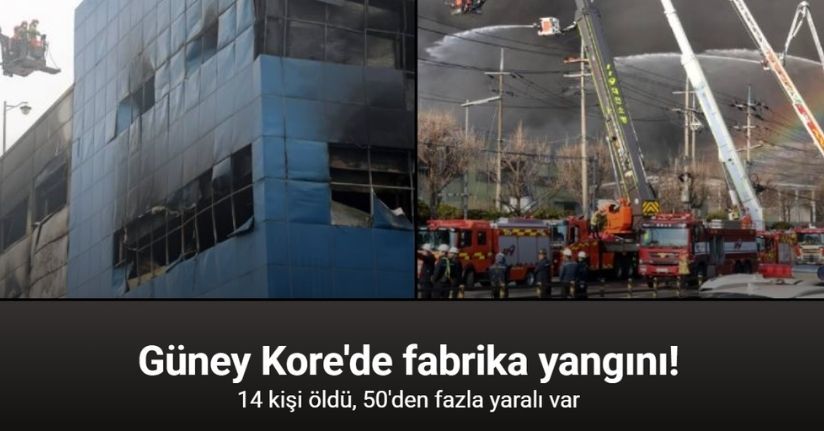 Güney Kore'de fabrikada patlama ve yangın: 14 ölü, 59 yaralı