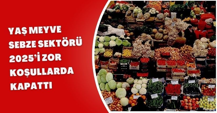 Yaş Meyve Sebze Sektörü 2025’i Zor Koşullarda Kapattı