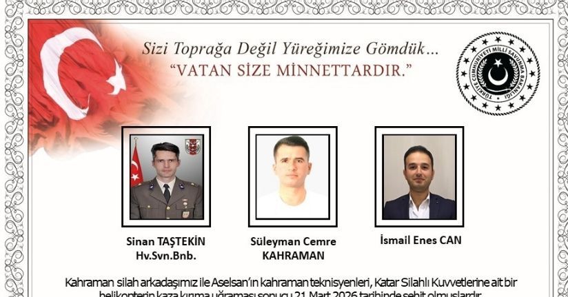 Katar'da eğitim helikopteri düştü: 3'ü Türk, 7 şehit 