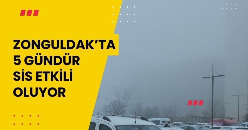 Zonguldak’ta 5 gündür sis etkili oluyor