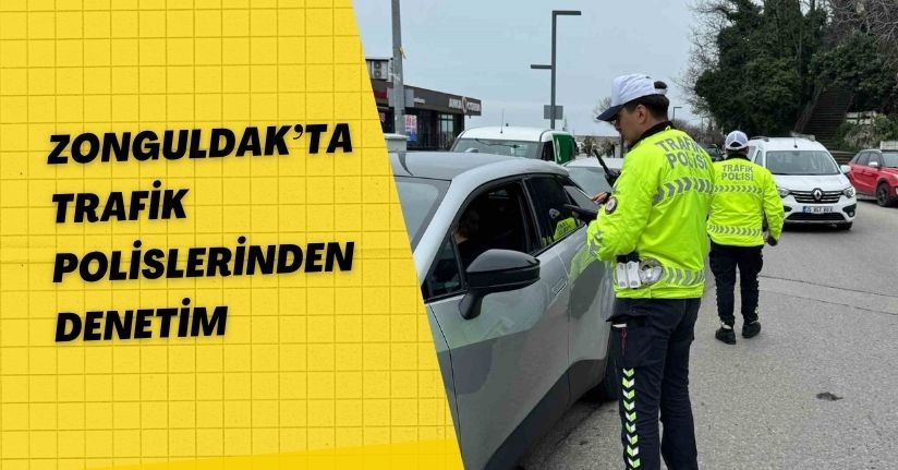 Zonguldak’ta trafik polislerinden denetim