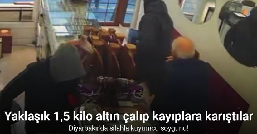 Yaklaşık 1,5 kilo altın çalıp kayıplara karıştılar
