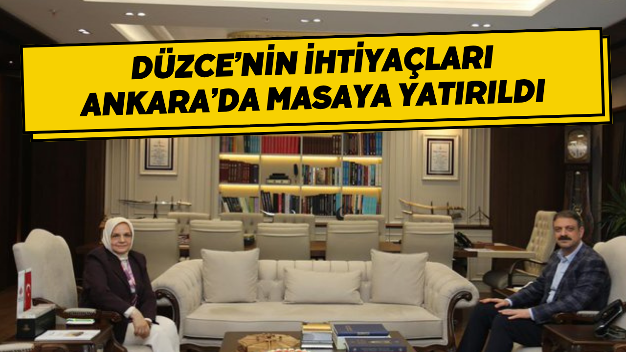 Düzce’nin İhtiyaçları Ankara’da Masaya Yatırıldı