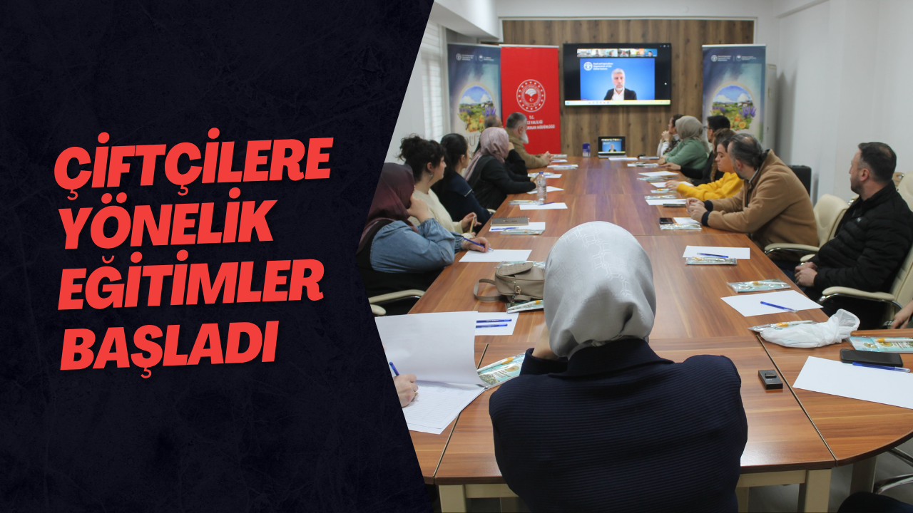 Çiftçilere Yönelik Eğitimler Başladı