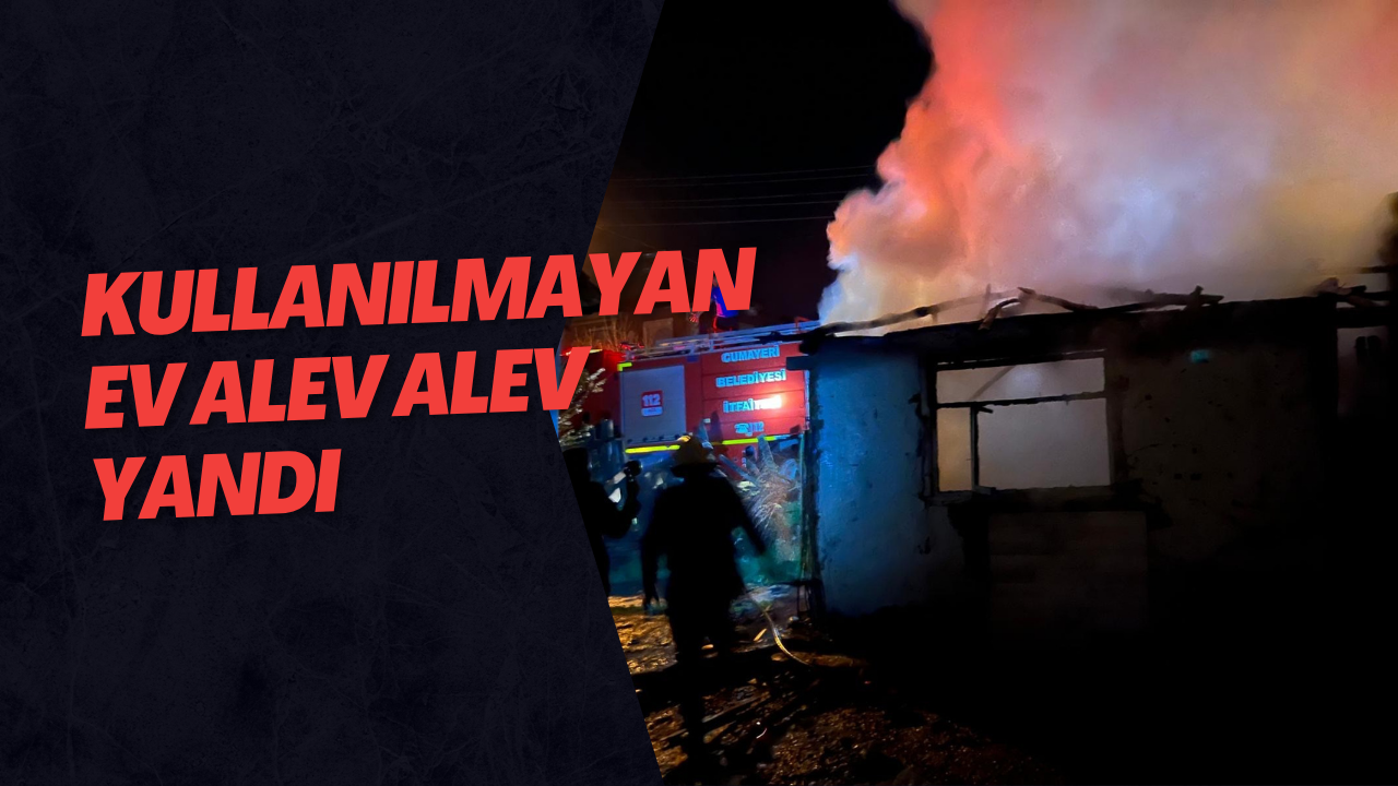 Kullanılmayan Ev Alev Alev Yandı