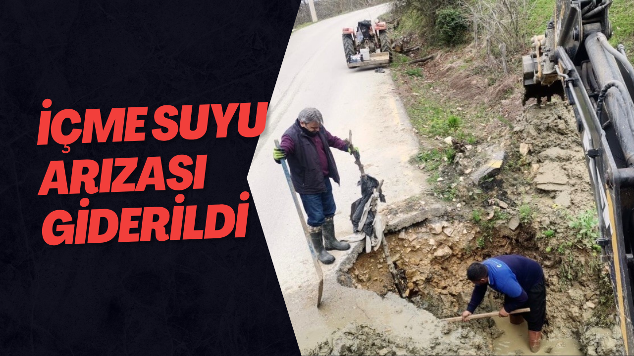 İçme Suyu Arızası Giderildi