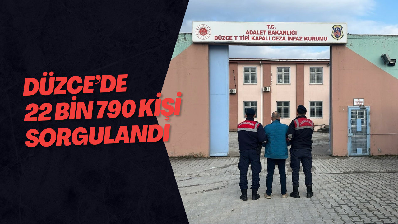 Düzce’de 22 Bin 790 Kişi Sorgulandı