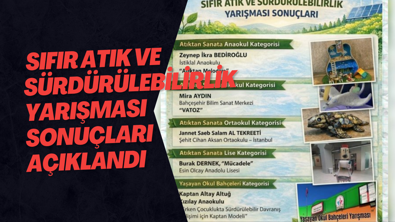 Sıfır Atık ve Sürdürülebilirlik Yarışması Sonuçları Açıklandı