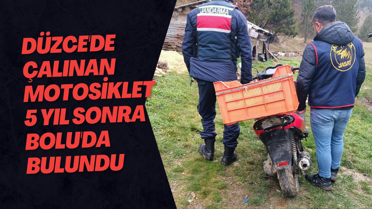 Düzce'de Çalınan Motosiklet 5 Yıl Sonra Bolu'da Bulundu