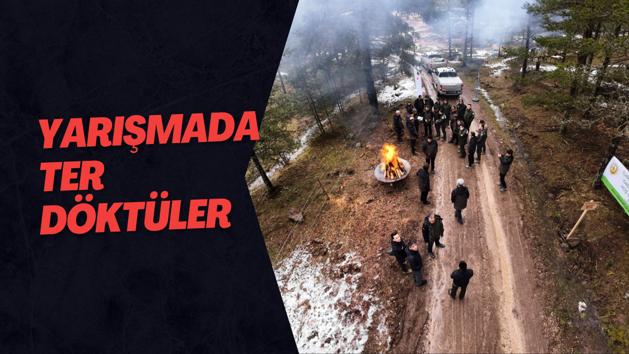 Yarışmada Ter Döktüler