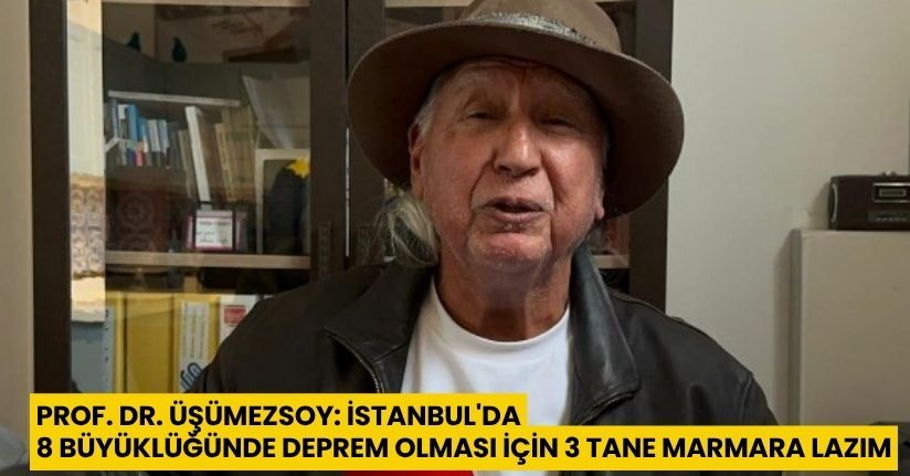 Prof. Dr. Üşümezsoy: İstanbul'da 8 büyüklüğünde deprem olması için 3 tane Marmara lazım