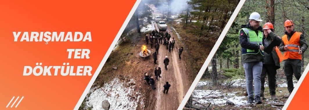 Yarışmada Ter Döktüler