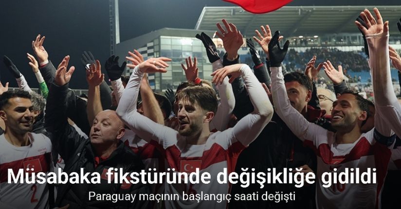 A Milli Takım’ın Dünya Kupası fikstüründe değişiklik