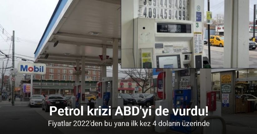 ABD'de ortalama benzin fiyatı 2022'den bu yana ilk kez 4 doların üzerinde