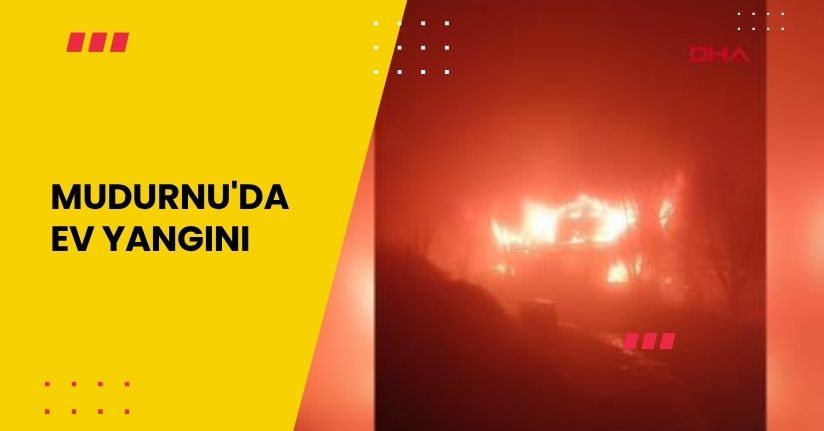  Mudurnu'da ev yangını