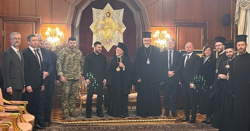 Ukrayna Devlet Başkanı Zelenskiy, Fener Rum Patriği Bartholomeos ile görüştü