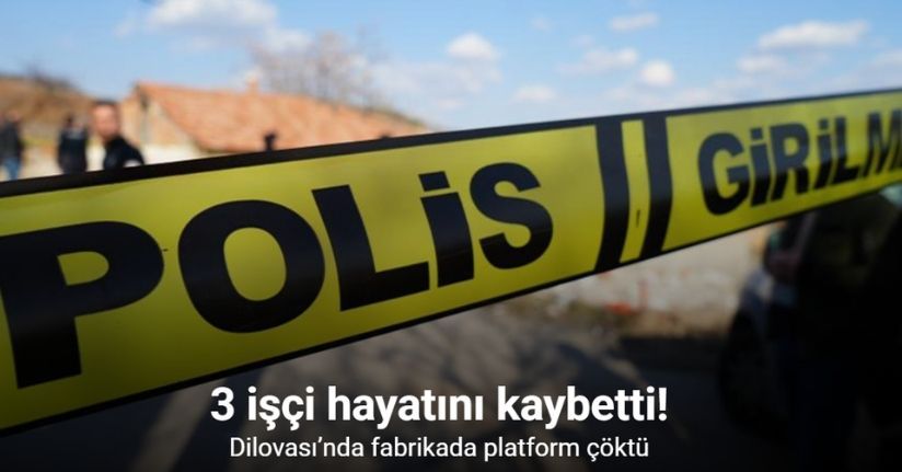 Dilovası’nda fabrikada platform çöktü, 3 işçi hayatını kaybetti