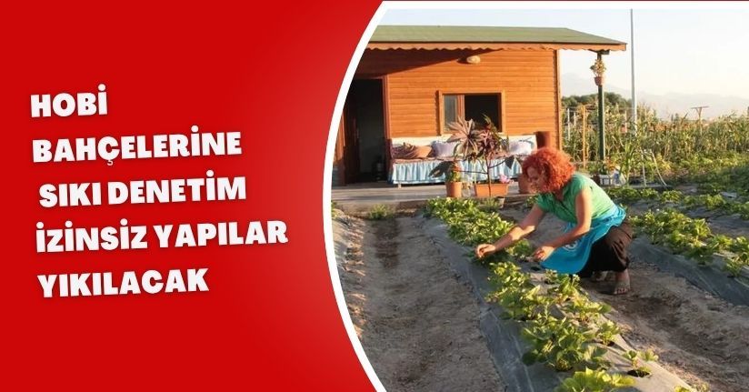 Hobi Bahçelerine Sıkı Denetim: İzinsiz Yapılar Yıkılacak