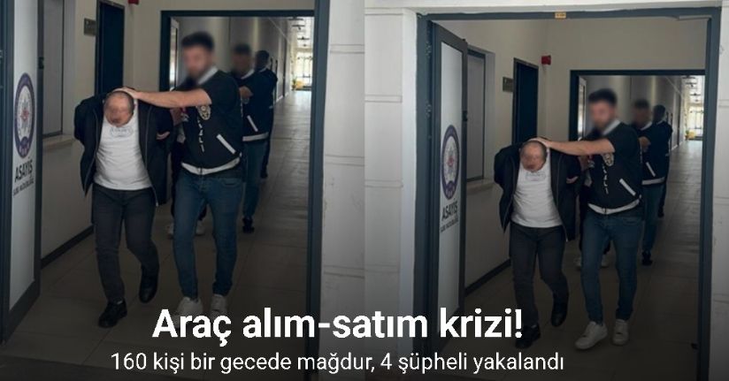 Kocaeli’de araç alım-satım krizi: 160 kişi bir gecede mağdur, 4 şüpheli yakalandı