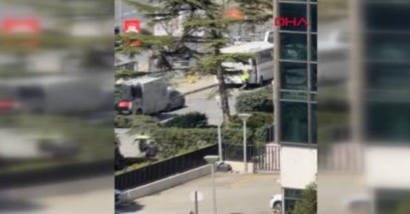 İsrail Konsolosluğu'nun da bulunduğu binanın önünde silah sesleri