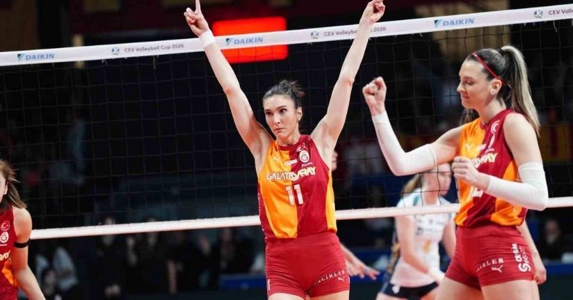 Galatasaray, futbol ve basketboldan sonra voleybolda da Avrupa’da kupa kazandı