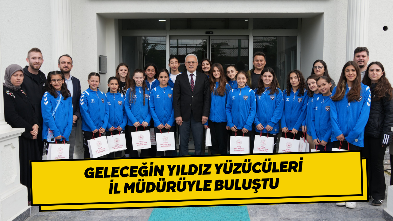 Geleceğin Yıldız Yüzücüleri İl Müdürüyle Buluştu