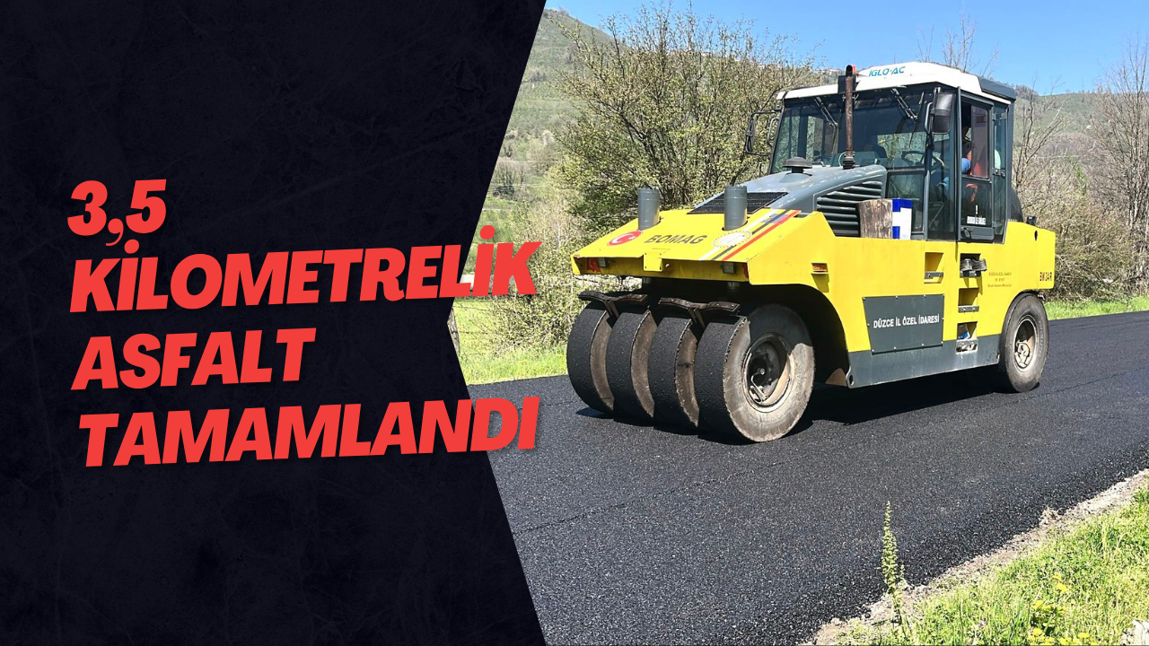 3,5 Kilometrelik Asfalt Tamamlandı