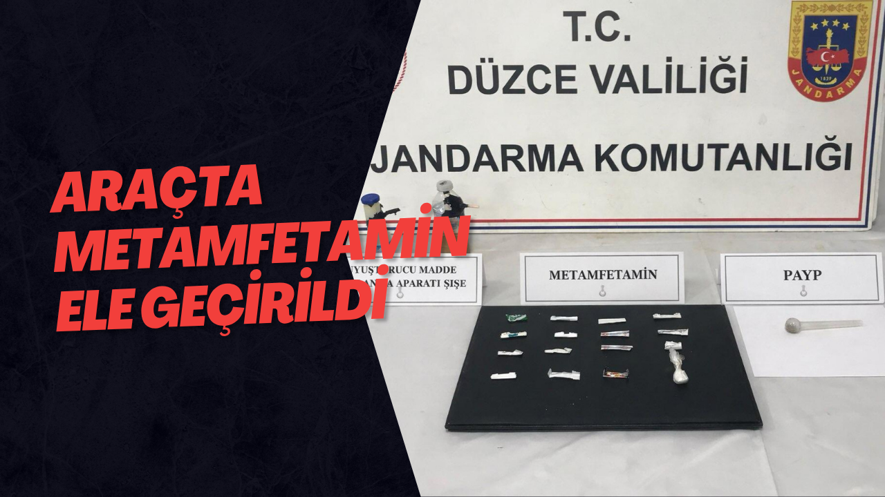 Araçta Metamfetamin Ele Geçirildi