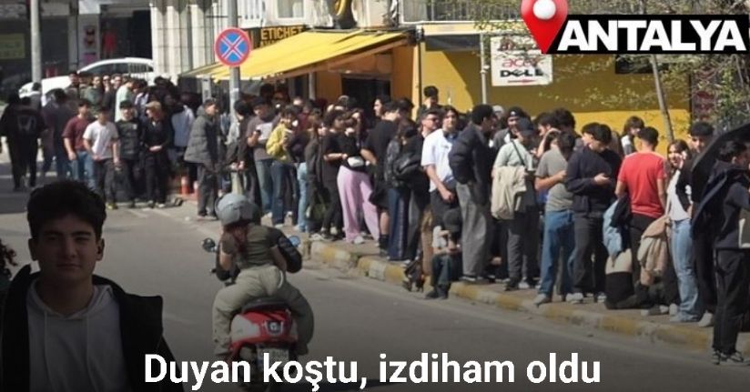 Antalya’da indirimli ikinci el giyim mağazası açılışı yoğun ilgi nedeniyle izdihama dönüştüAntalya’da indirimli ikinci el giyim mağazası açılışı yoğun ilgi nedeniyle izdihama dönüştü