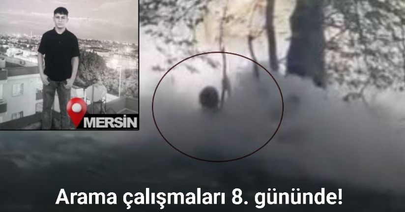 Akıntıya kapılan genci arama çalışmaları 8. gününde sürüyor
