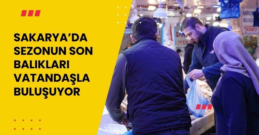 Sakarya’da sezonun son balıkları vatandaşla buluşuyor