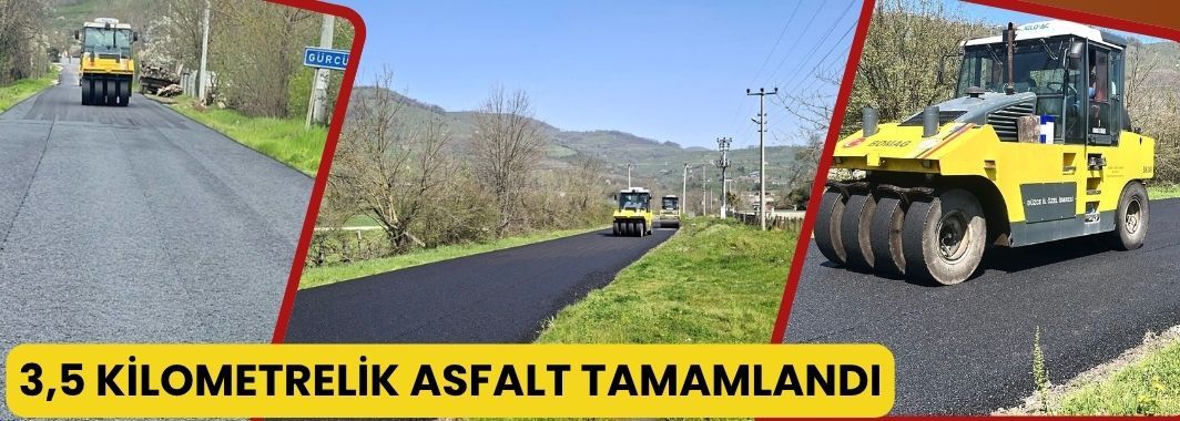3,5 Kilometrelik Asfalt Tamamlandı