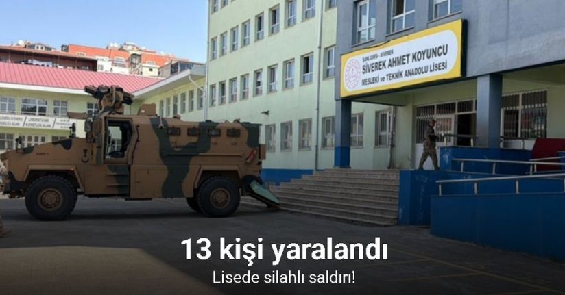 Şanlıurfa’da lisede silahlı saldırı: 13 yaralı