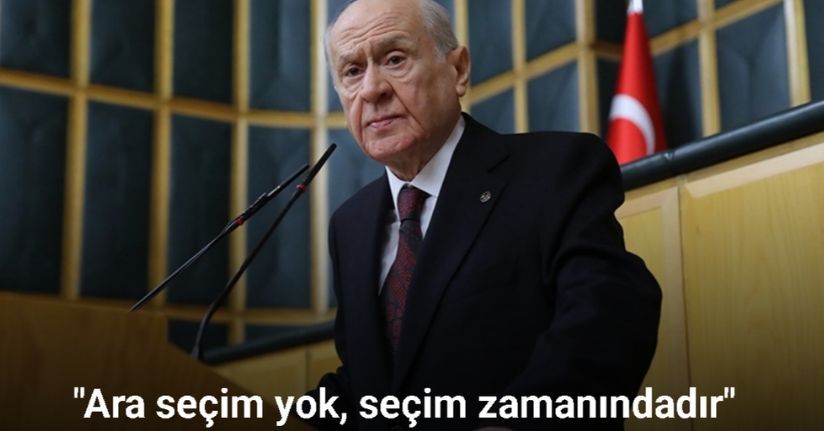 MHP lideri Bahçeli: 
