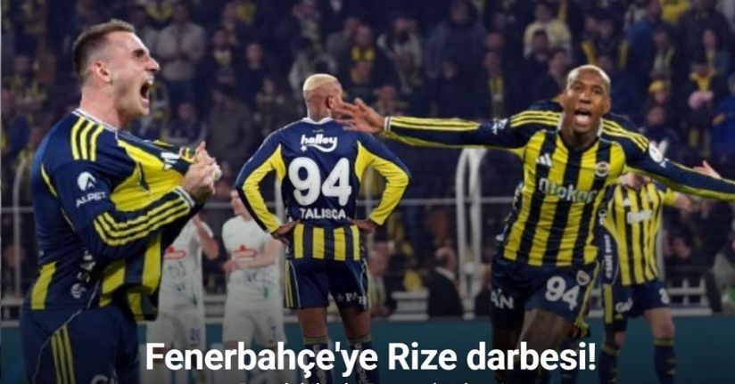 Fenerbahçe, evinde 5. kez puan kaybetti