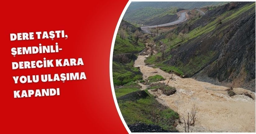 Dere taştı, Şemdinli-Derecik kara yolu ulaşıma kapandı