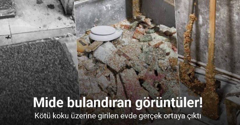 Kötü koku üzerine girilen evde mide bulandıran şartlarda lokum ve cezerye üretildiği ortaya çıktı