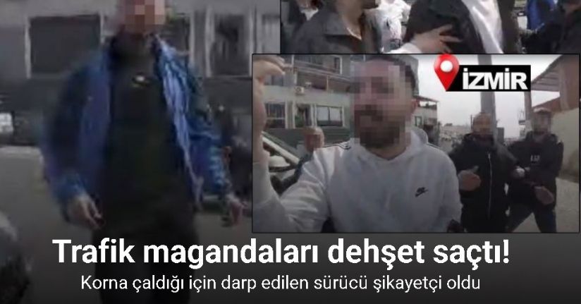 Korna çaldı, darp edildi: Trafik magandaları kameraya yansıdı