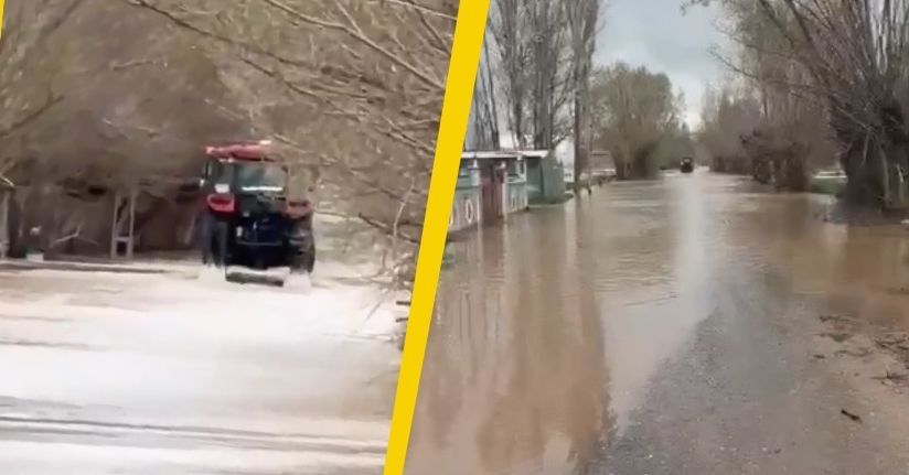  Baraj kapakları açılınca Kızılırmak taştı, köyü su bastı