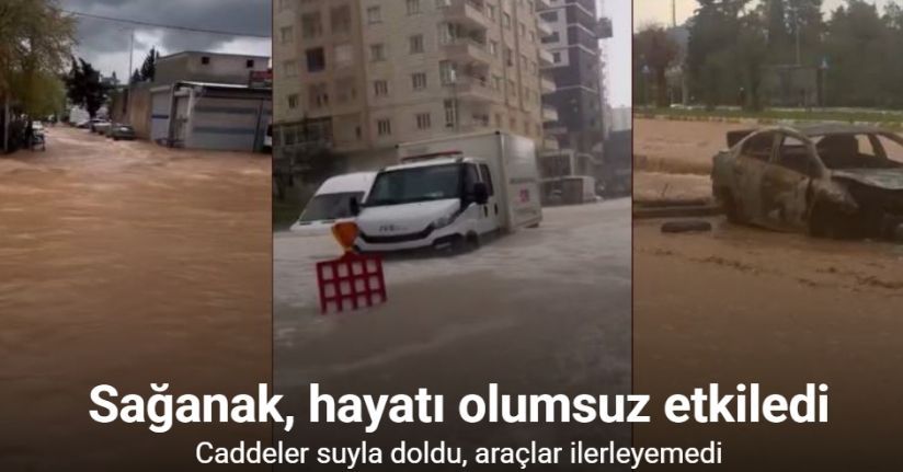 Sağanak yağış Mardin’de hayatı olumsuz etkiledi