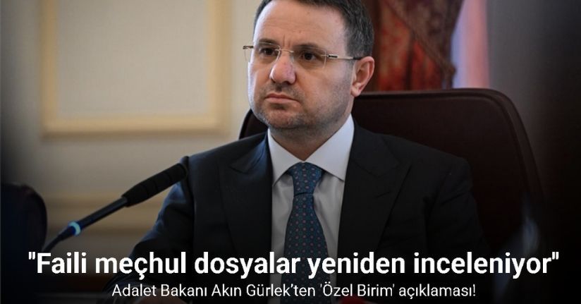 Adalet Bakanı Gürlek: 