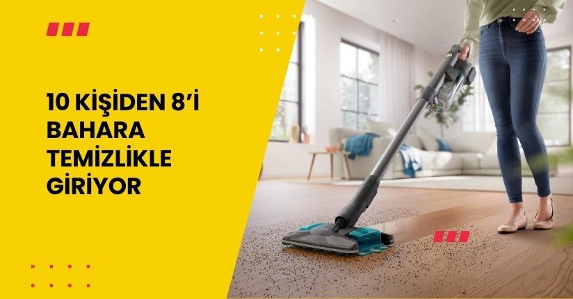 10 kişiden 8’i bahara temizlikle giriyor