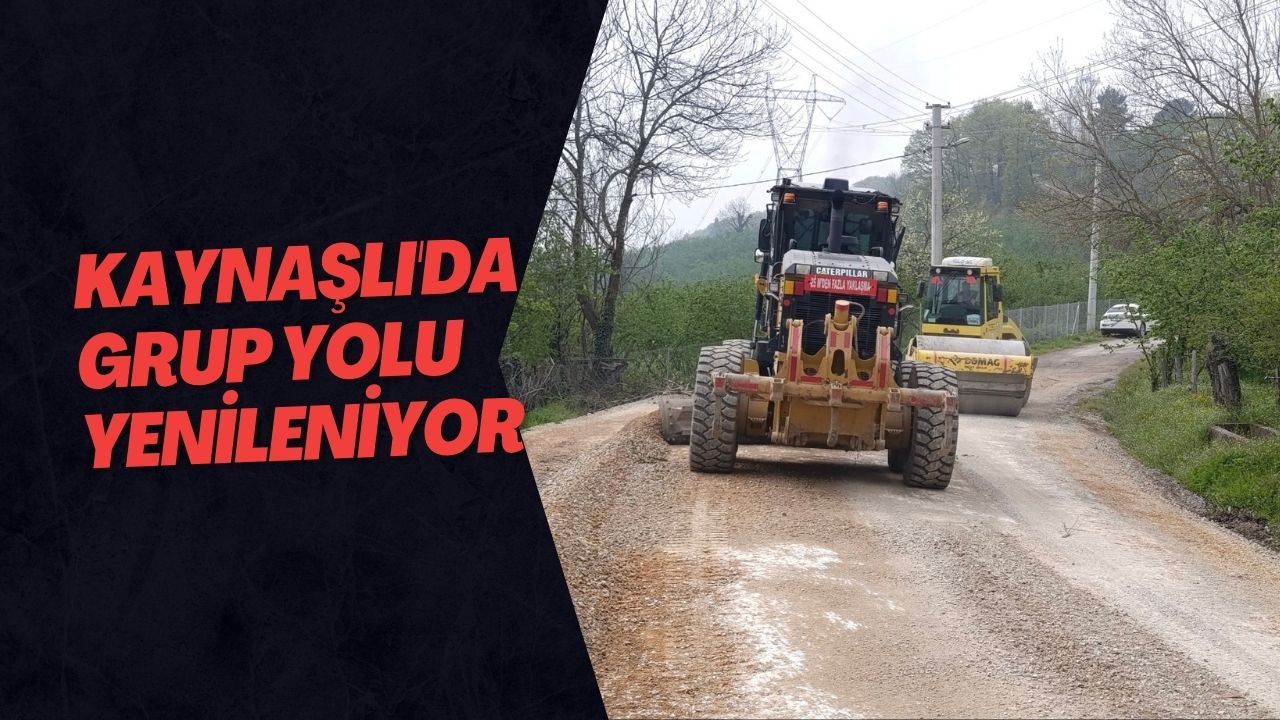 Kaynaşlı'da Grup Yolu Yenileniyor