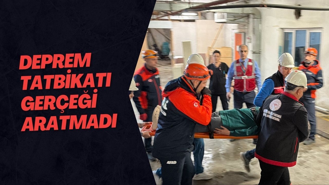 Deprem Tatbikatı Gerçeği Aratmadı